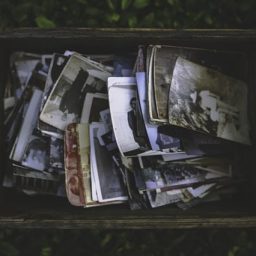 box of old photos 